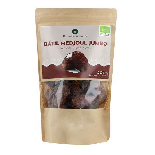 Jumbo-dadlar ECO Planeta Huerto 500 g