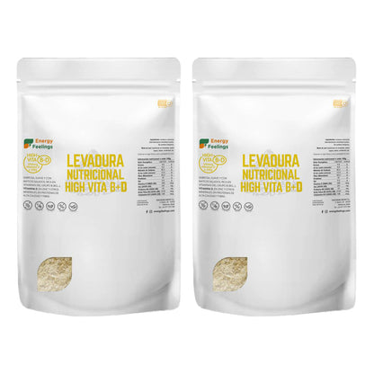2er-Pack Nährhefe mit hohem Vitamin-D-Gehalt Energy Feelings 1 kg
