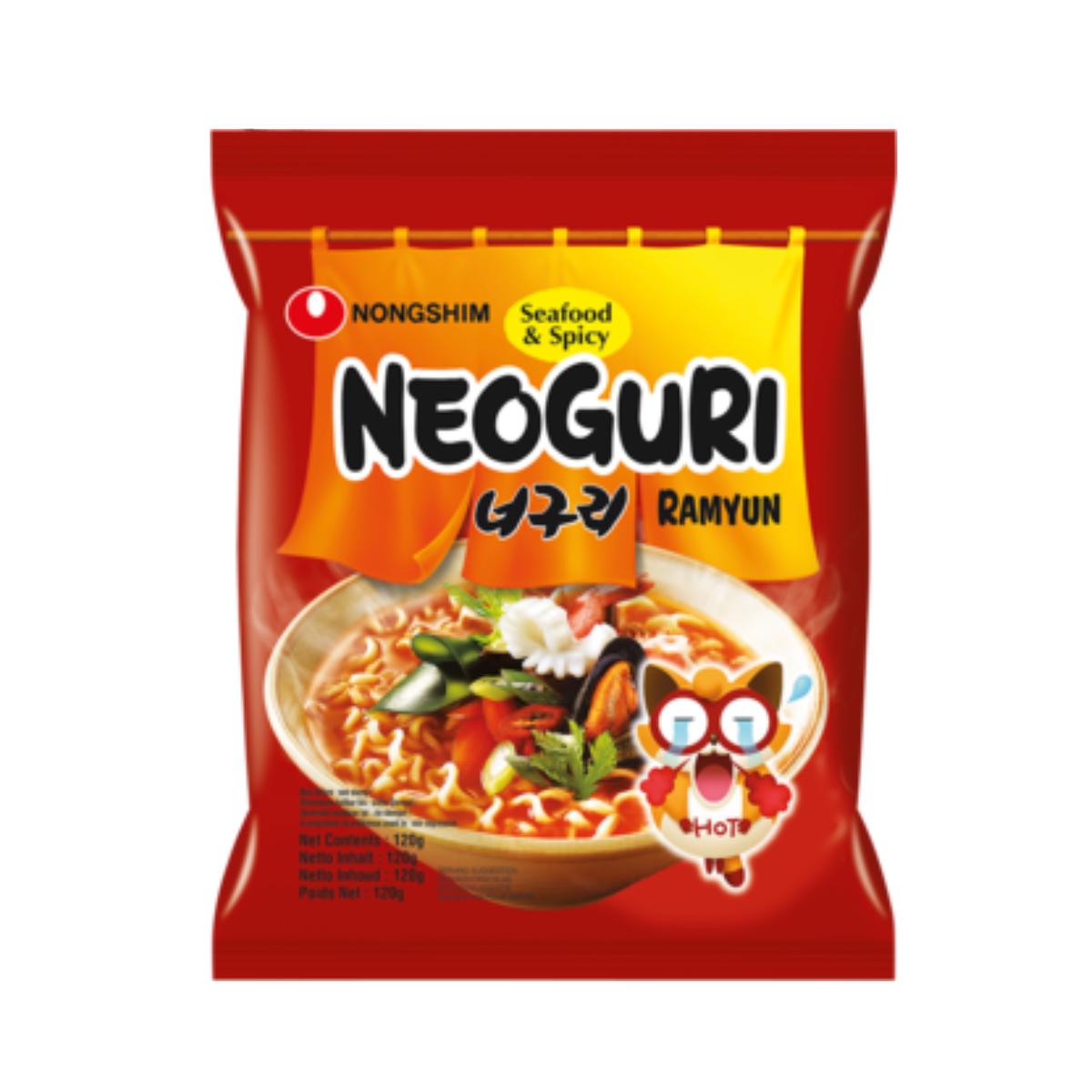 Instantnudeln, Meeresfrüchte, Scharfe Nong Shim 120 g