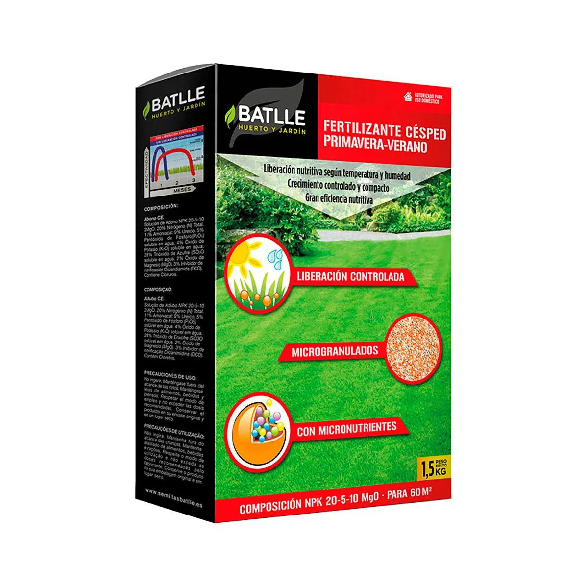 Fertilizzante per prato primavera-estate Batlle 1,5 Kg