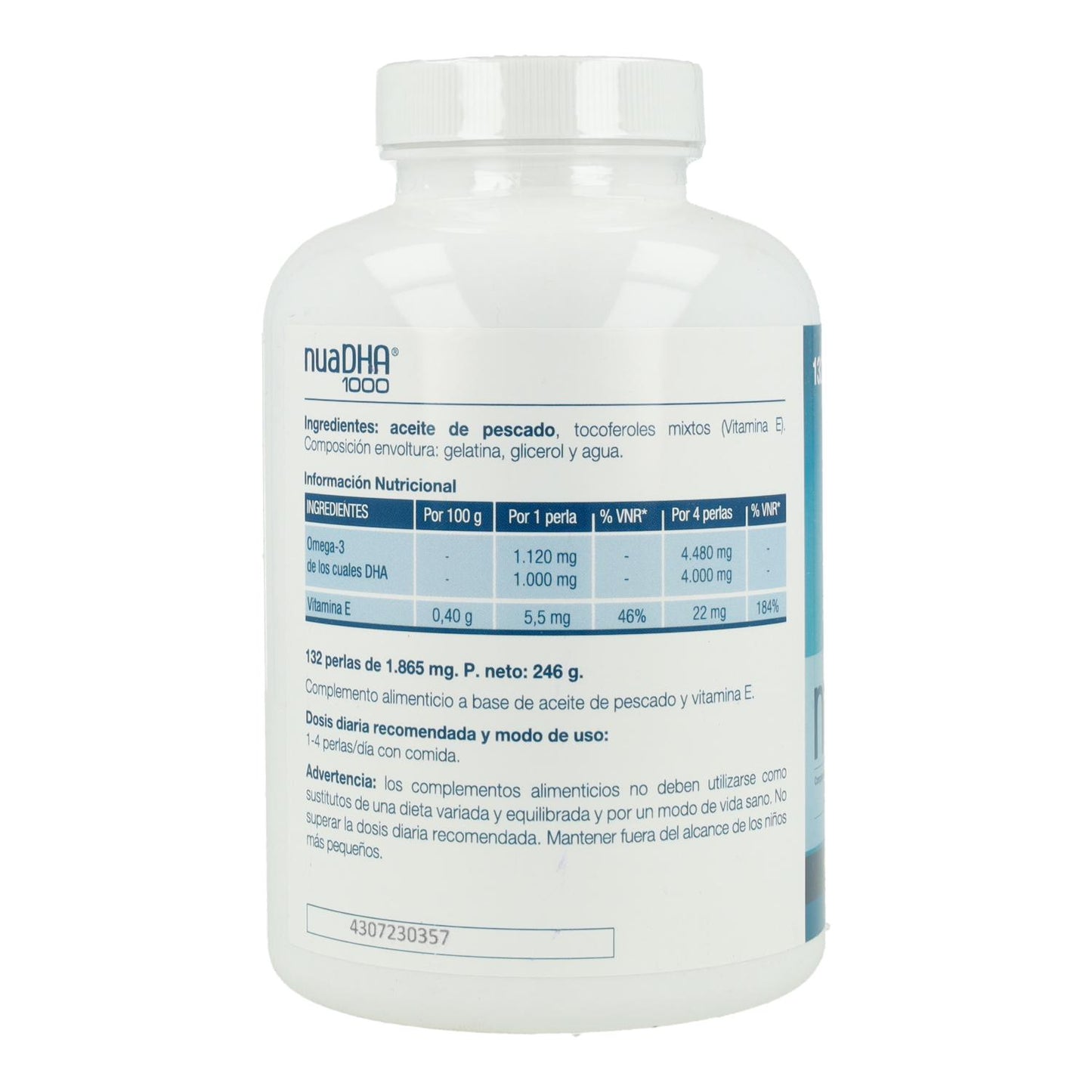 Pakket 2x NuaDHA 1000 Laboratorios Nua 132 capsules