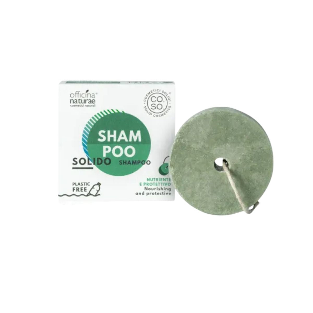 Odżywczy i ochronny szampon w kostce bez pozostałości 64 g ekologiczny Officina Naturae