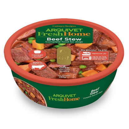 Arquivet Fresh Home Beef Stew Nassfutter für Hunde mit Rindfleisch 280 g