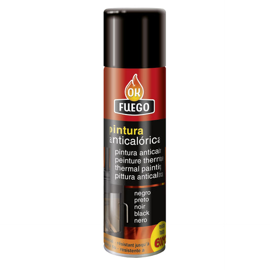 Okfuego black heat-resistant paint 400 ml