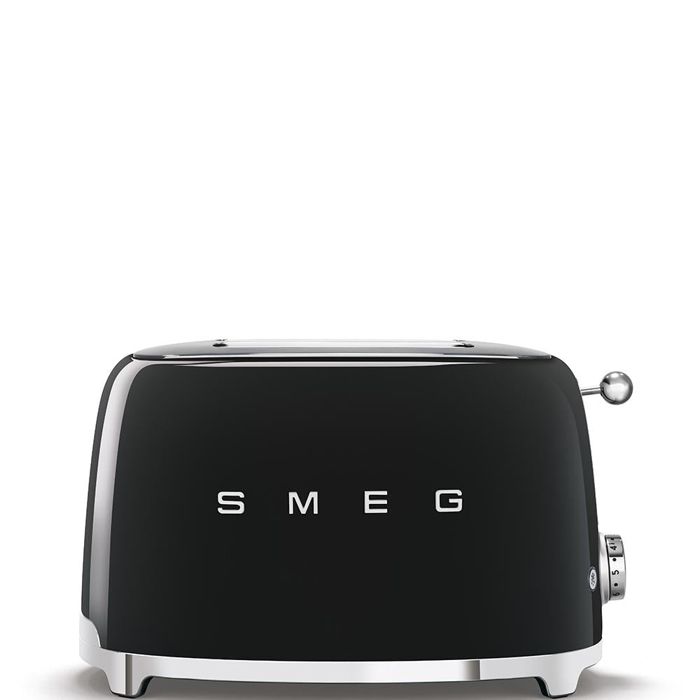 Brödrost SMEG 2 fack 50's Style svart Nego Mate