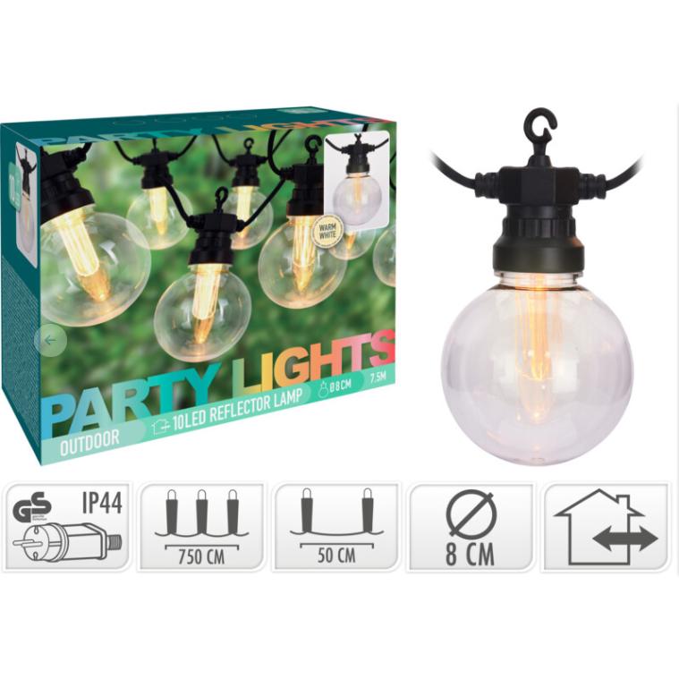 Girlanda LED 10 żarówek Białe