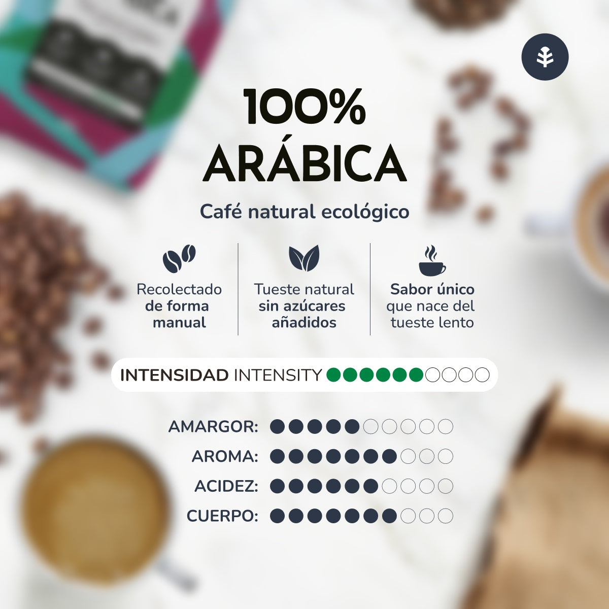 Pack 3x Eco 100% Arabica Kaffeebohnen Planeta Huerto 1 Kg