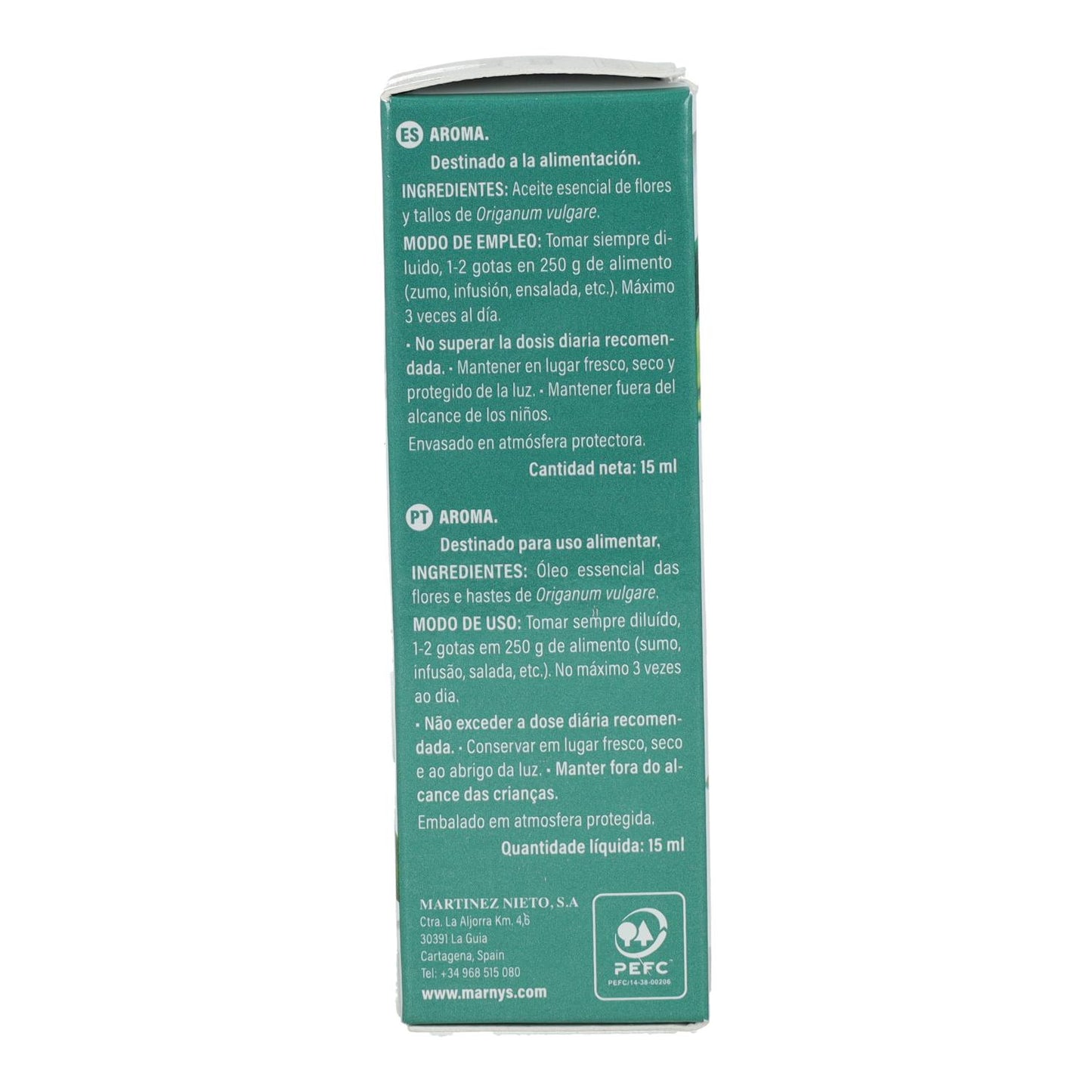 Ätherisches Speiseöl Oregano Marnys 15 ml