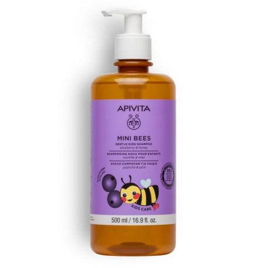 Shampooing doux pour enfants à la myrtille et au miel Apivita 500 ml