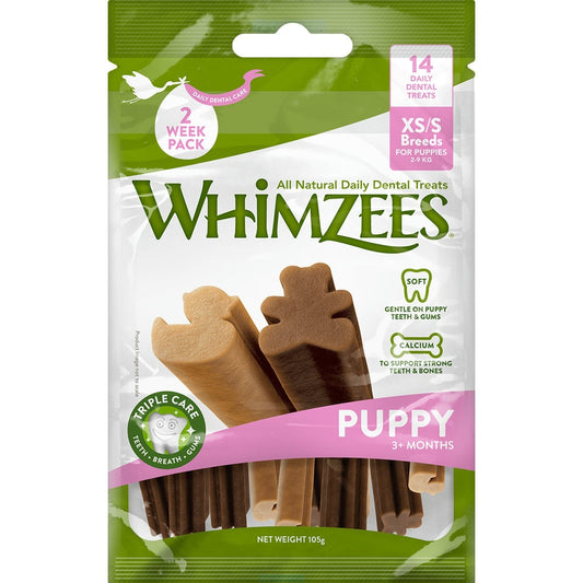 Whimzees Zahnpflege-Snack für kleine und Mini-Welpen XS/S