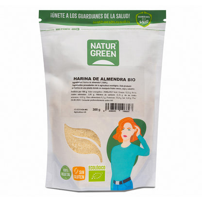 Farina di mandorle biologica senza glutine NaturGreen 300 g