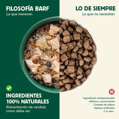 Komplettes BARF-Menü mit Truthahn für Hunde, Wild Balance, 400 g