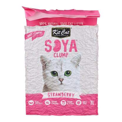 Kit Cat Arena Eco SoyaClump - Strawberry 7 L Litière pour chat