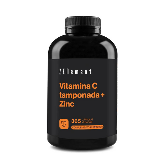 Buffrad C-vitamin + zink Zenement 365 veganska kapslar