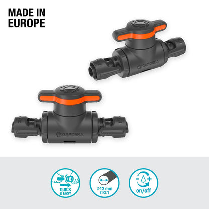 Zawór zamykający/regulacyjny 13 mm (1/2") Microdripsystem Gardena