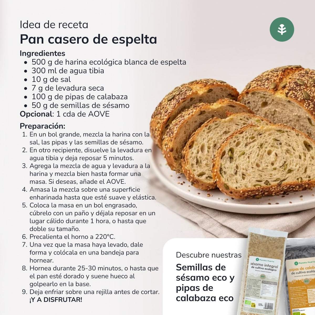 Farina di farro bianco Eco Planeta Huerto 5 Kg