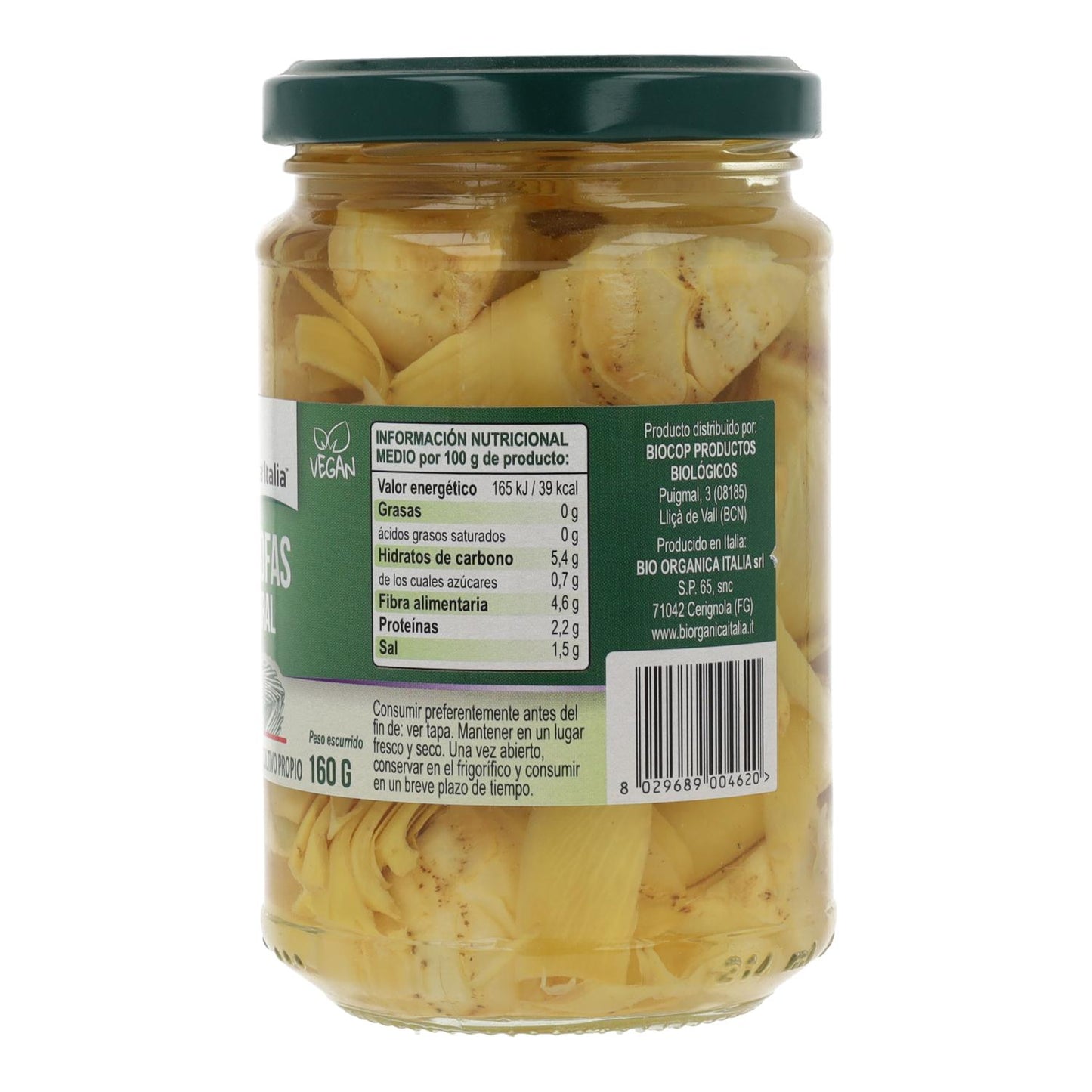 Natürliche Artischocken Demeter Bio Organica Italia 280 g