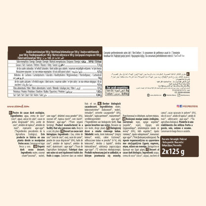 Dessert Cacao Dark Bio Ecomil 2 st à 125 g