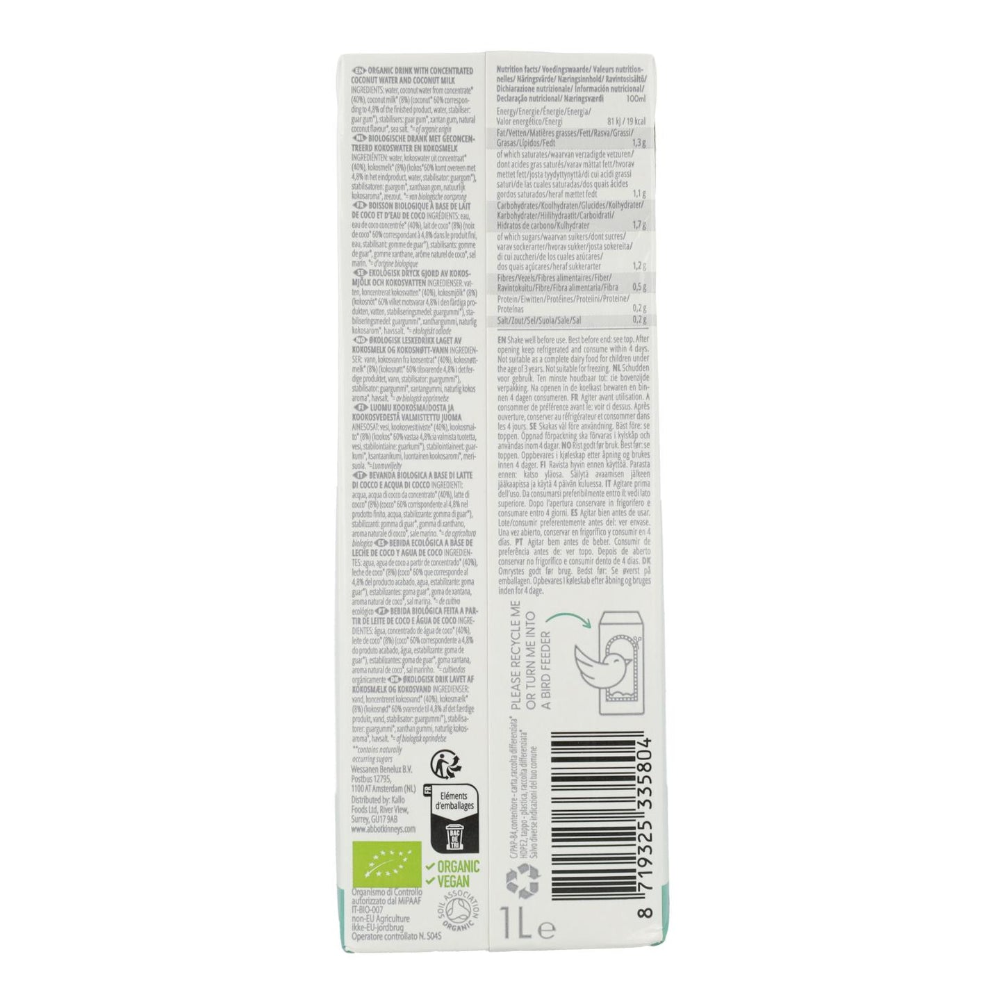 Vegetabilisk dryck Coco Supreme Bio Abbot Kinney 1 l