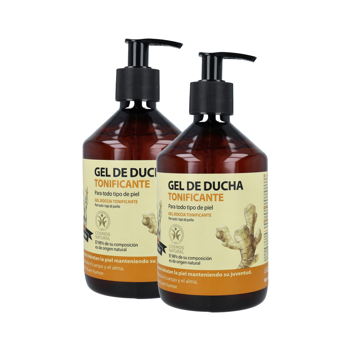Confezione da 2 gel doccia energizzante per tutti i tipi di pelle Oma Gertrude 500 ml
