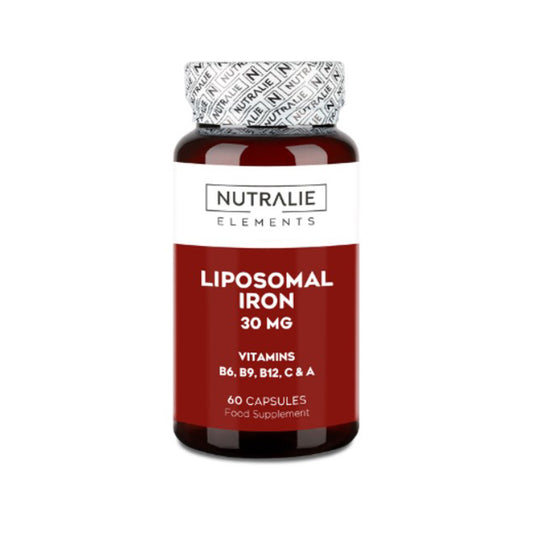 Liposomales Eisen 30 mg + B6 + B12 Müdigkeit, Nutralie, 60 Kapseln