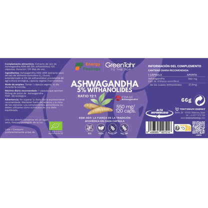 Ashwagandha KSM66 ECO Energy Feelings 120 Kapseln