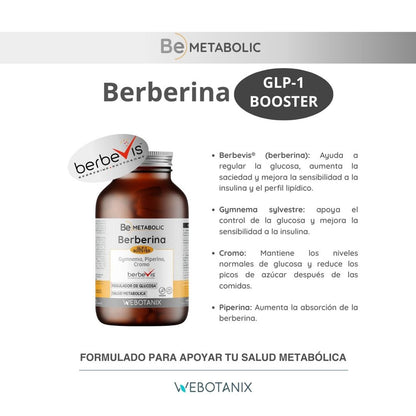 Berberina BeMetabolic WeBotanix 60 cápsulas