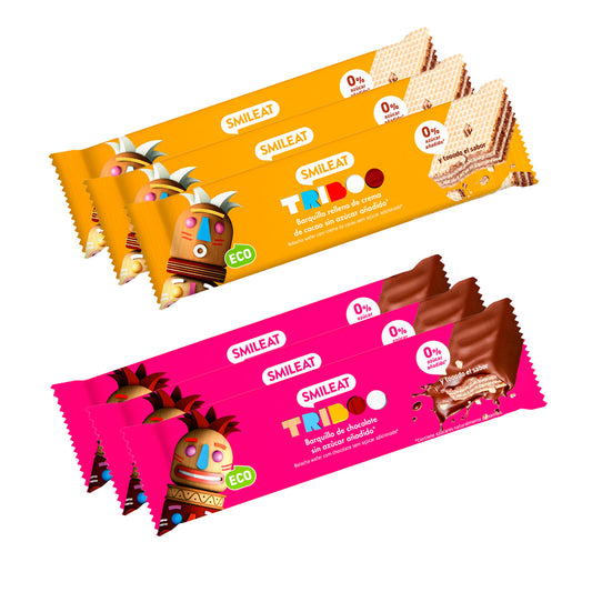 Pack of 6 ECO wafer sticks 30g - Smileat