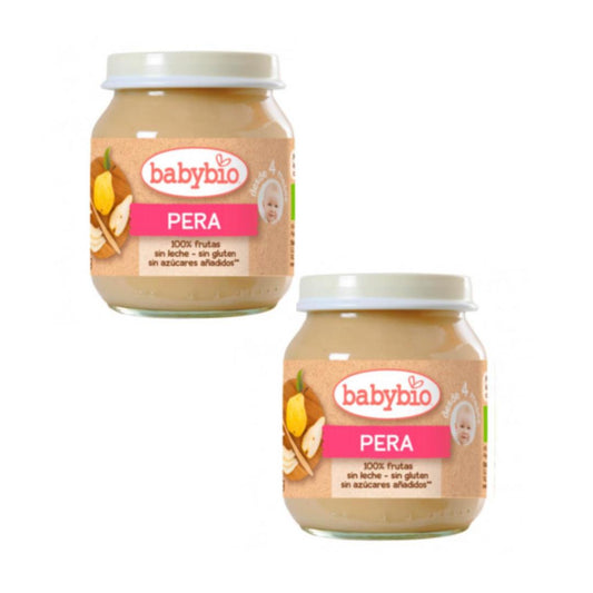 PACK-erbjudande Babybio päronburk 2 x 130 g
