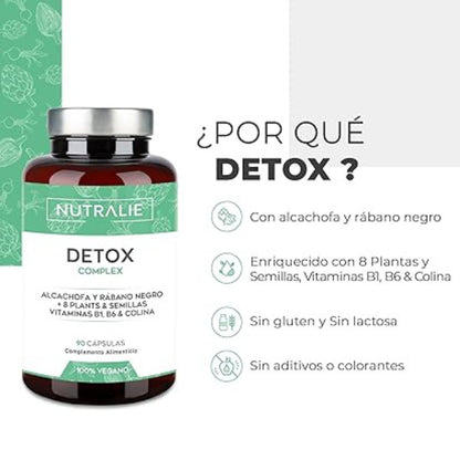 Nutralie Detox Complex med vitamin B1 + B6 och kolin 90 kapslar