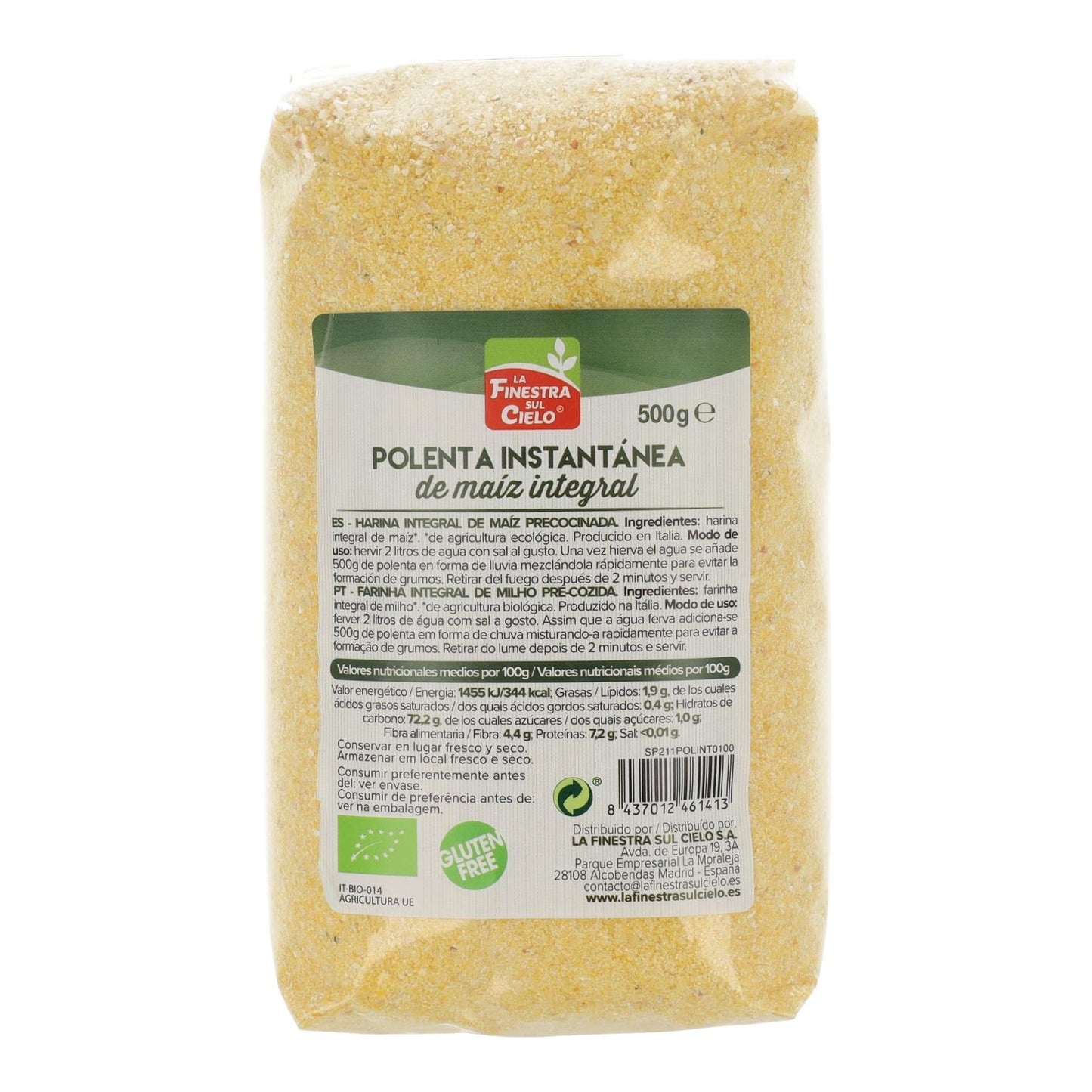 La Finestra Sul Cielo Vollkorn-Instant-Polenta 500 gr 