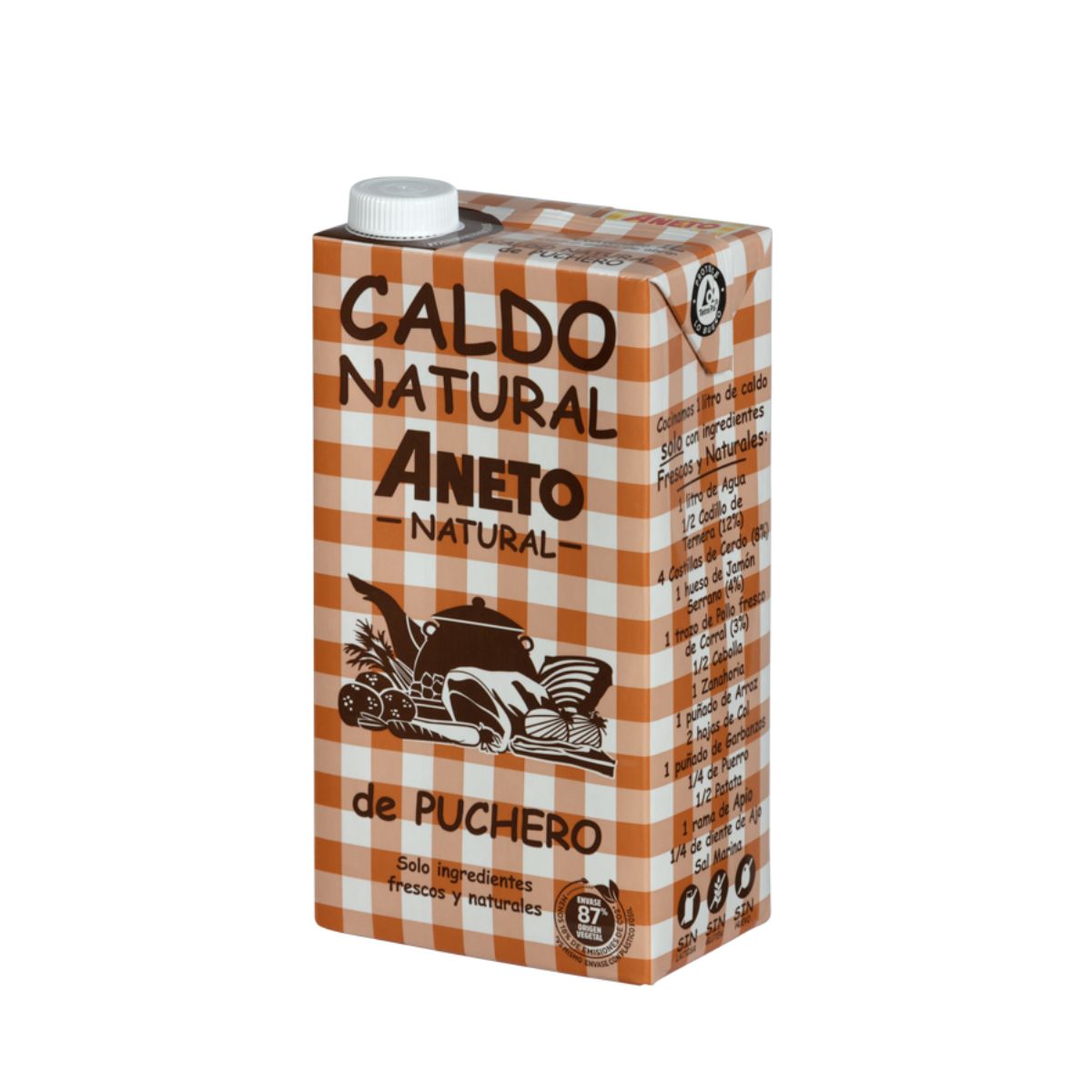 Brodo naturale Puchero Aneto, 1L