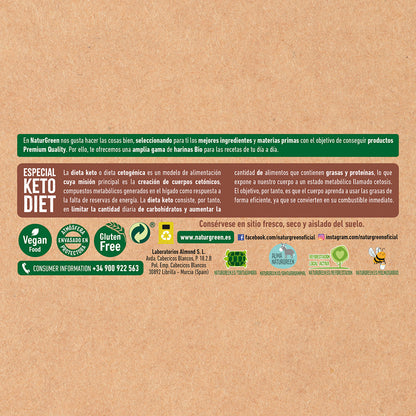 Keto-pizzamjöl NaturGreen 400 g