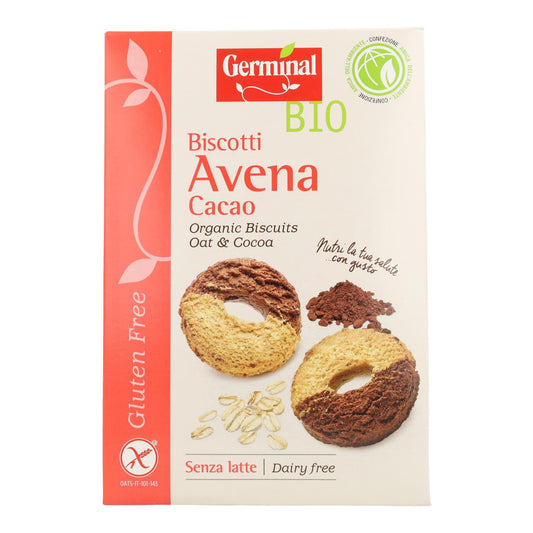 Bezglutenowe ciastka owsiane z kakao Germinal Bio 250 g