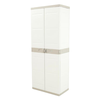 Schrank mit 4 Einlegeböden 70 cm Titanium Plastiken Beige (überholt)