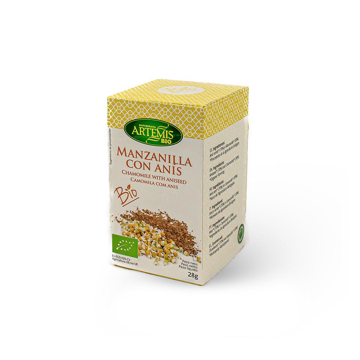 Camomilla con anice Artemis, 20 filtri.