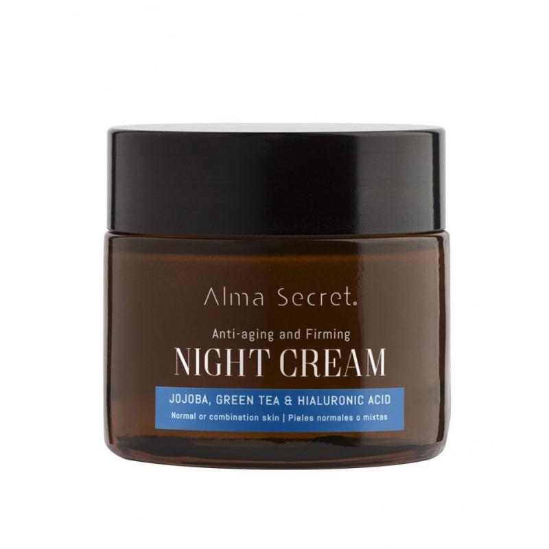 Alma Secret Anti-Ageing Repairing Night Cream with Jojoba, Green Tea & Hyaluronic Acid 50 ml