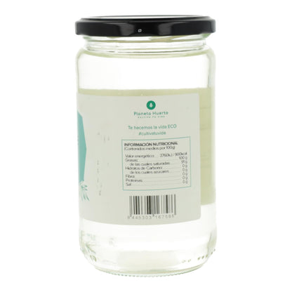 Lot de 2 bouteilles d'huile de coco désodorisée ECO Planeta Huerto 500 ml