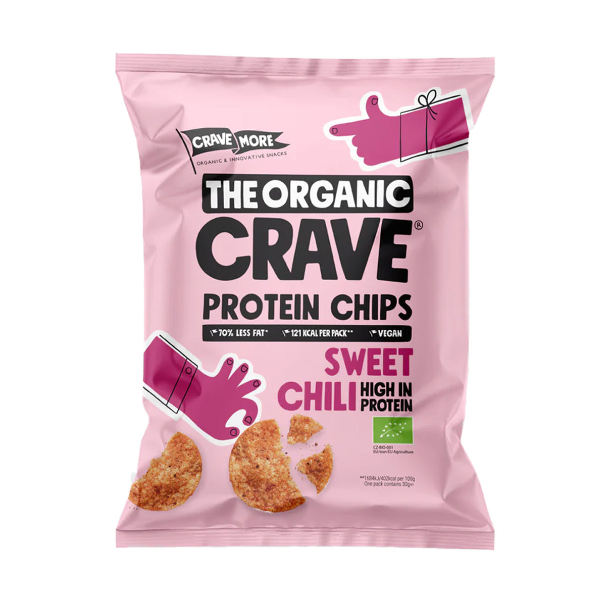 Chips proteiche di lenticchie Sweet Chili 75 g