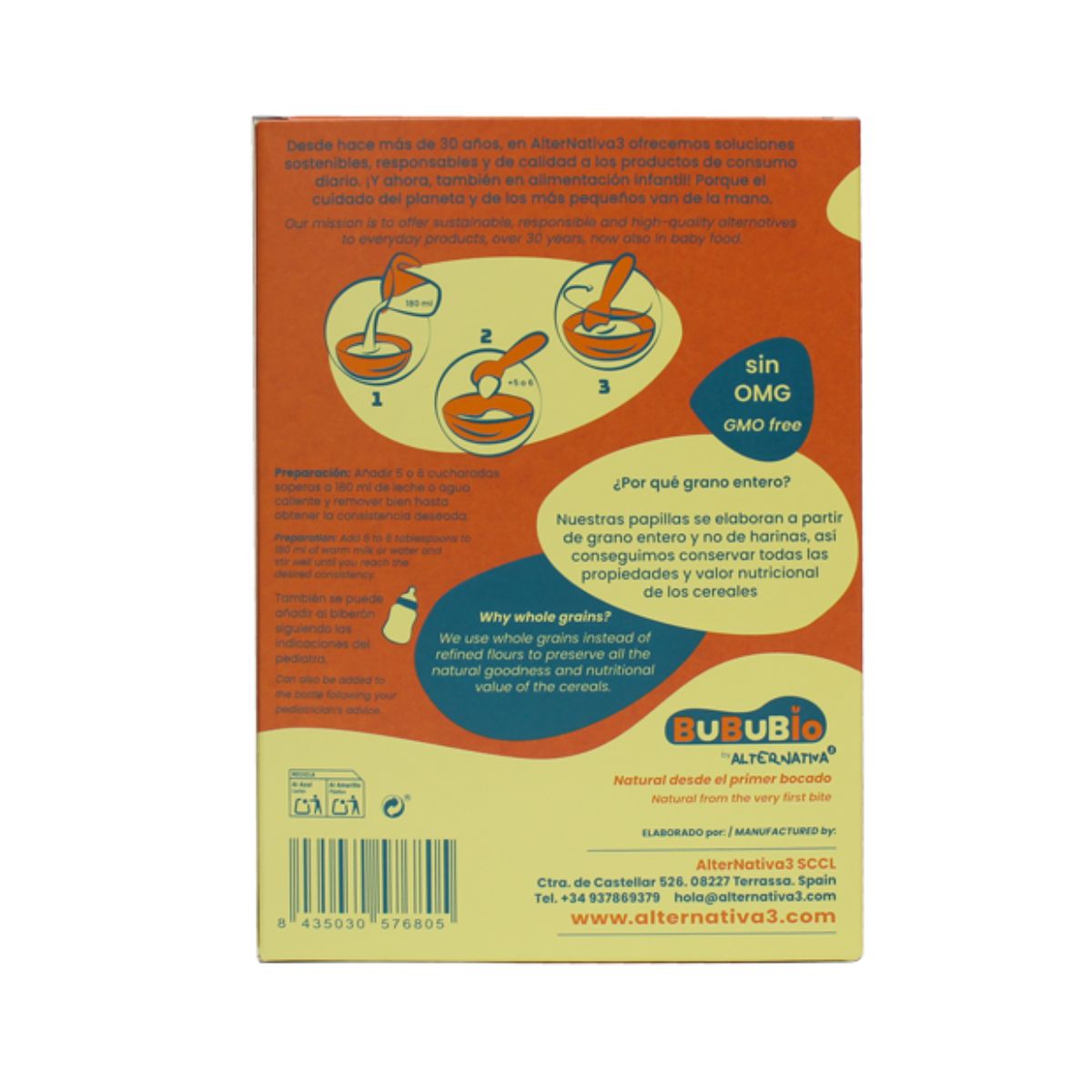 Glutenfreier 5-Korn-Brei BIO BUBUBIO 200 g
