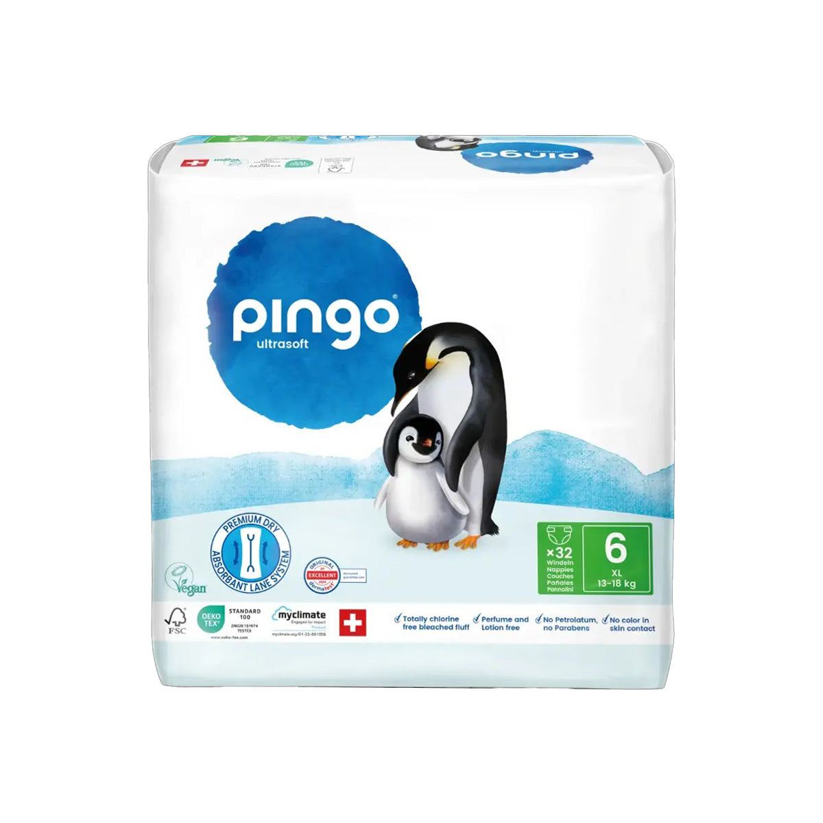Luiers T6 XL (15-30 kg) Pingo 32 stuks