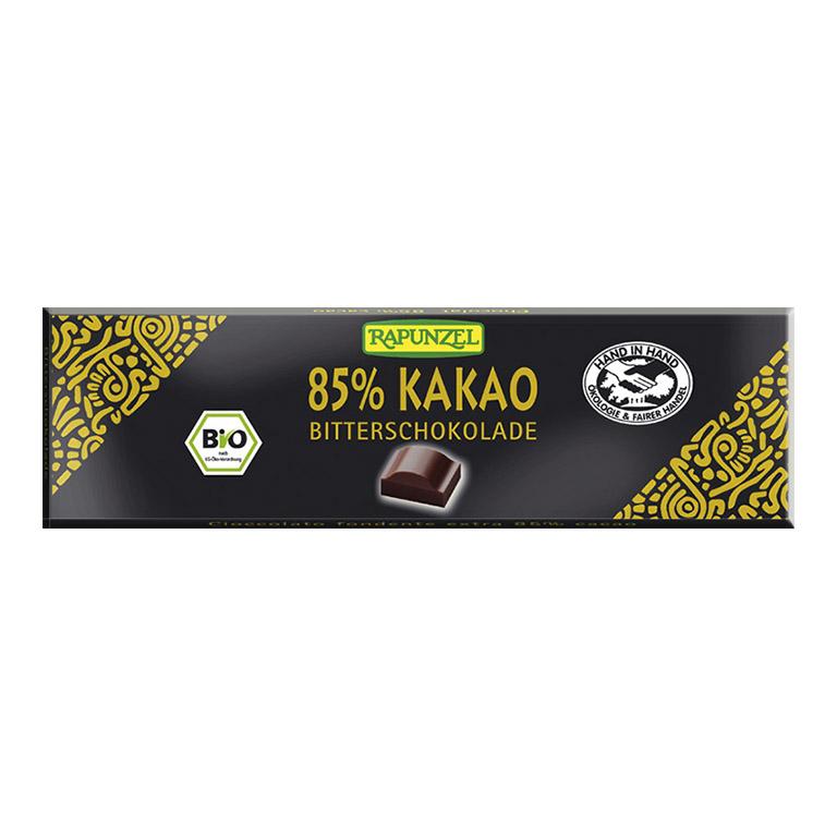 Chocoladerepen 85% cacao Rapunzel 20 g