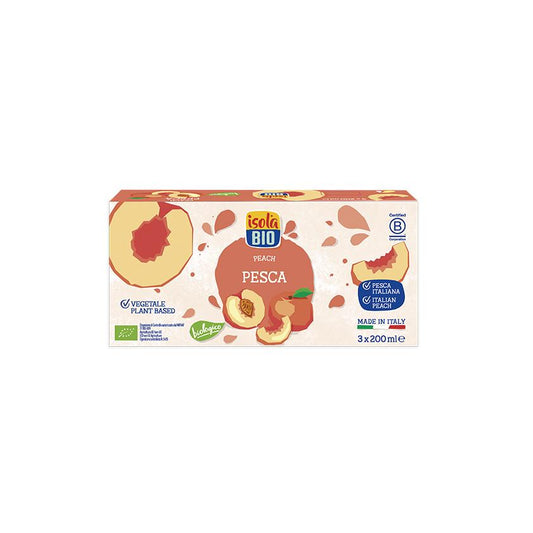 Sok brzoskwiniowy z agawą BIO Isola Bio, 3x200 ml
