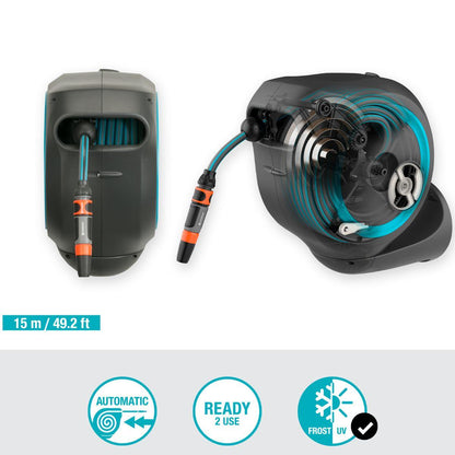 Portagomma da parete RollUp S 15 m Gardena (ricondizionato)