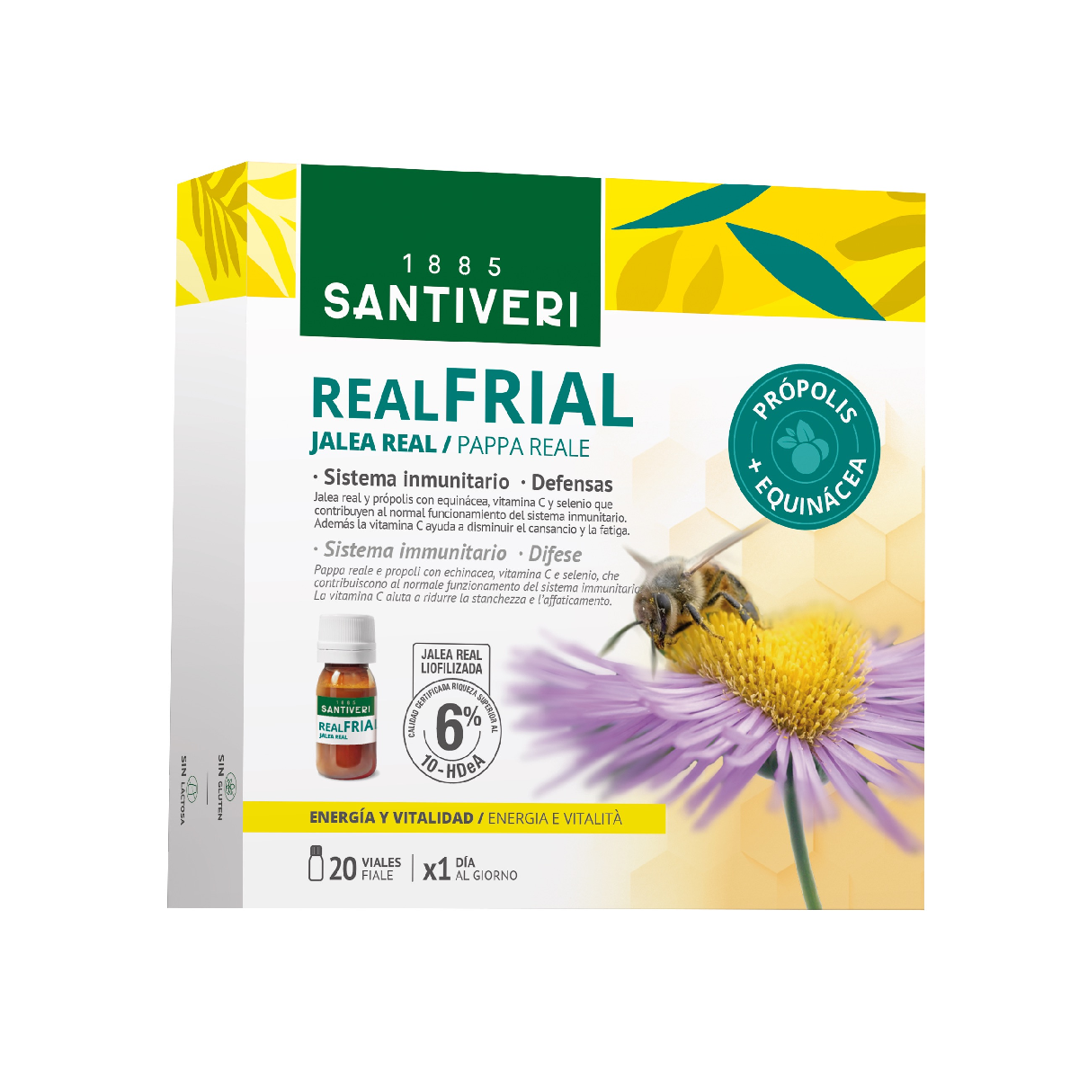 Realfrial Propolis + Echinacea Santiveri 20 Fläschchen