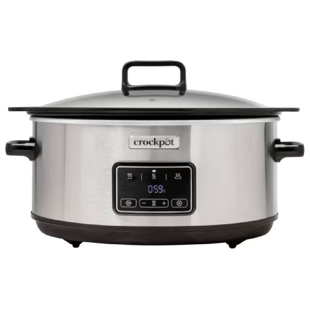 Crockpot Digitaler Slow Cooker Sizzle & Stew 6,5 l CSC112X (generalüberholt)