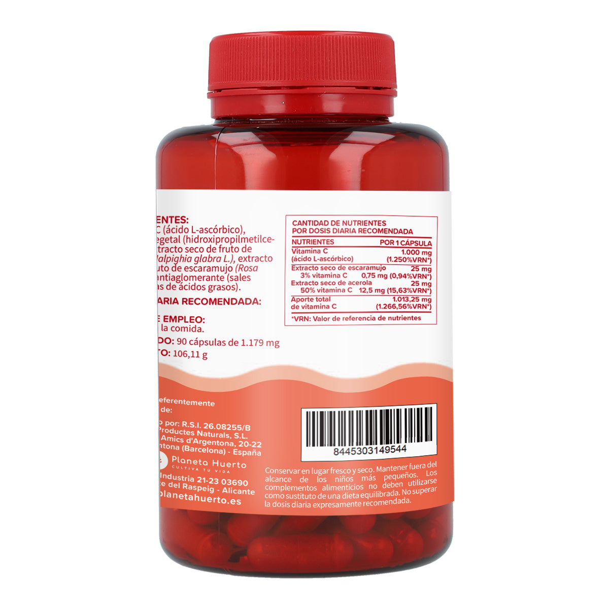 Vitamina C 1000 mg Planeta Huerto 90 capsule vegetali