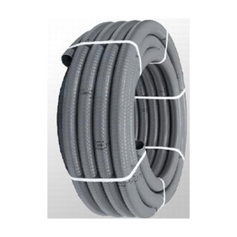 Grijze flexibele pvc-buis D.50 25 m