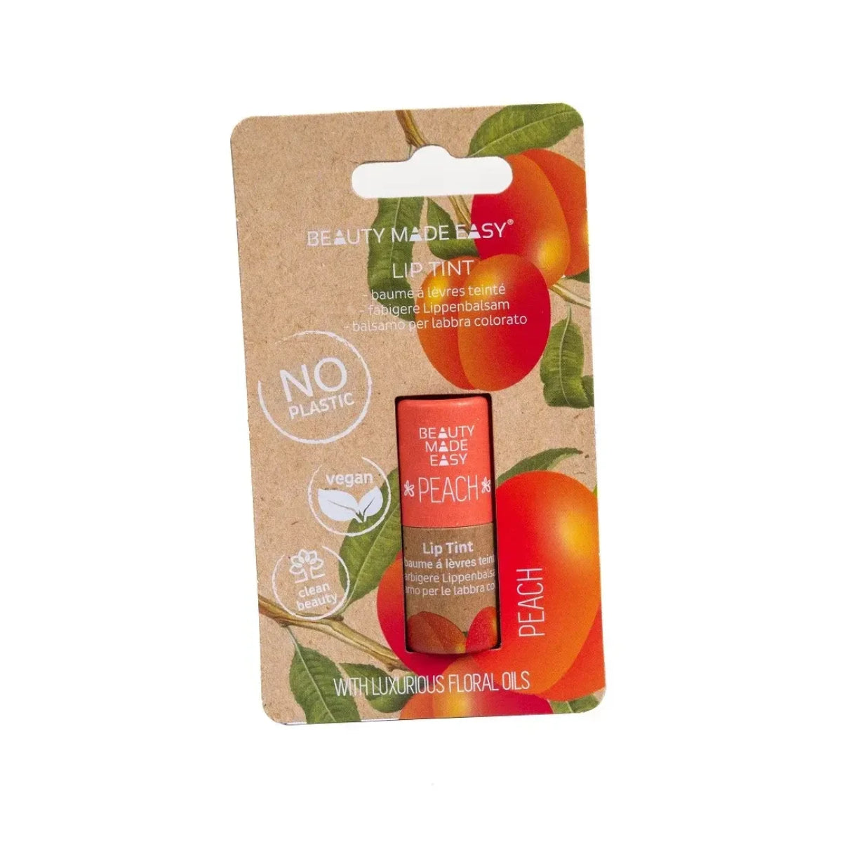 Farbiger Lippenbalsam Beauty Made Easy Pfirsich