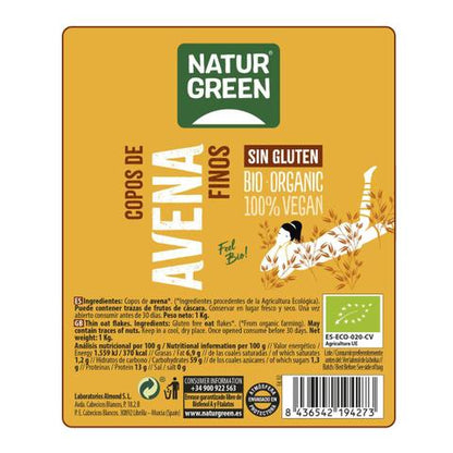 Płatki owsiane bezglutenowe Bio NaturGreen, 1 kg